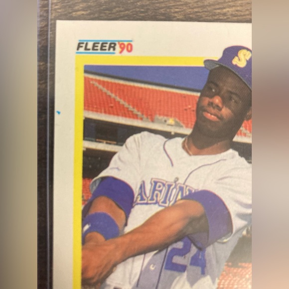 1990 FLEER KEN GRIFFEY JR. #513 BLUE HEART ERROR - MINT Condition - Picture 5 of 5